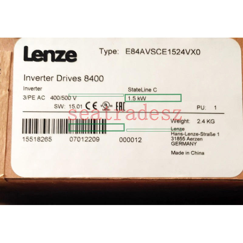 1PC New Lenze E84AVSCE1524VX0 Inverter