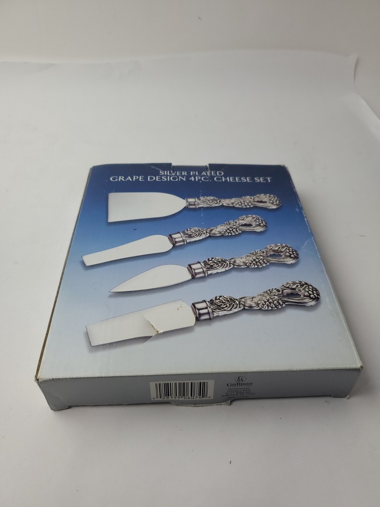 Silver Plated Grape & Grapevine Handle.FS