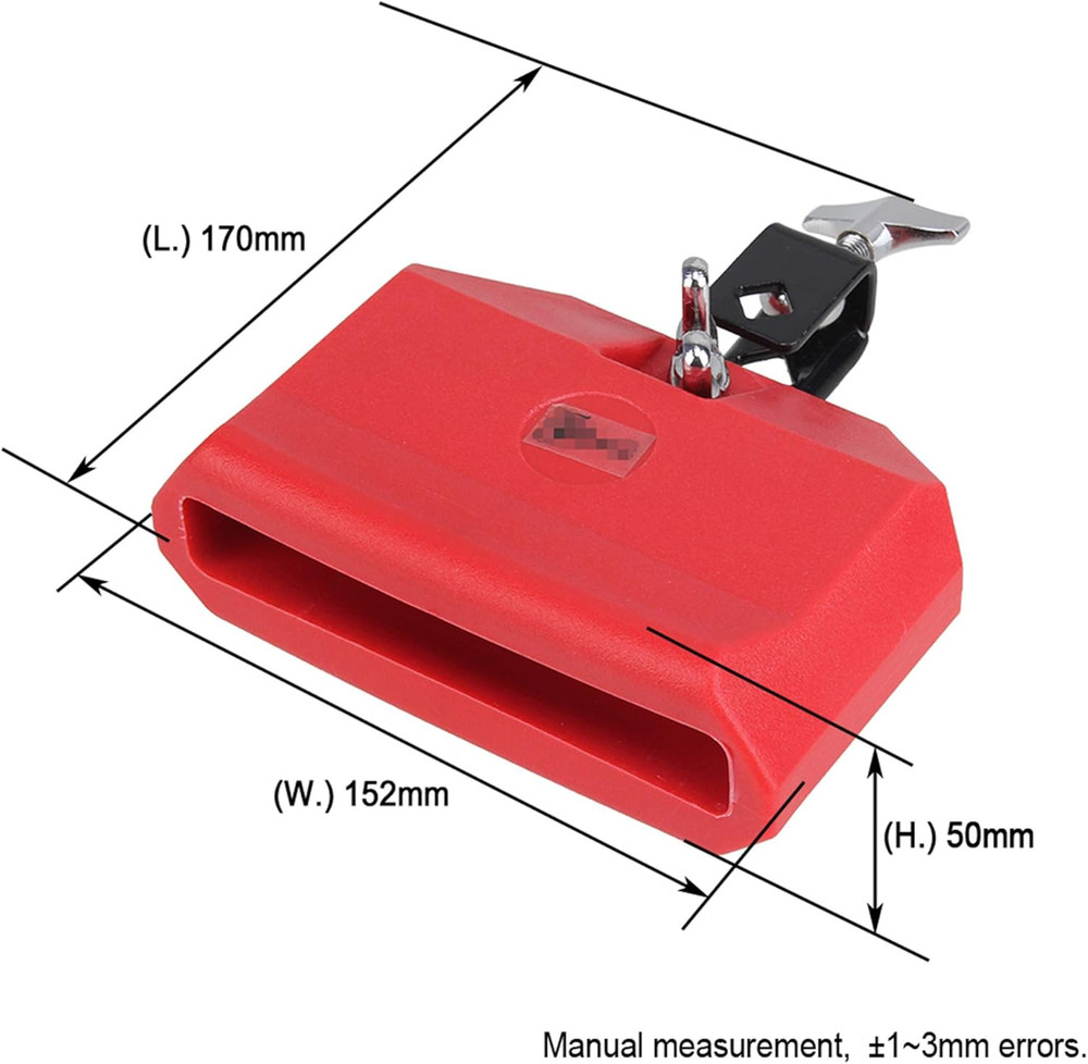 Red Plastic Percussion Instruments Block for Latin Drum Instrument Big Size