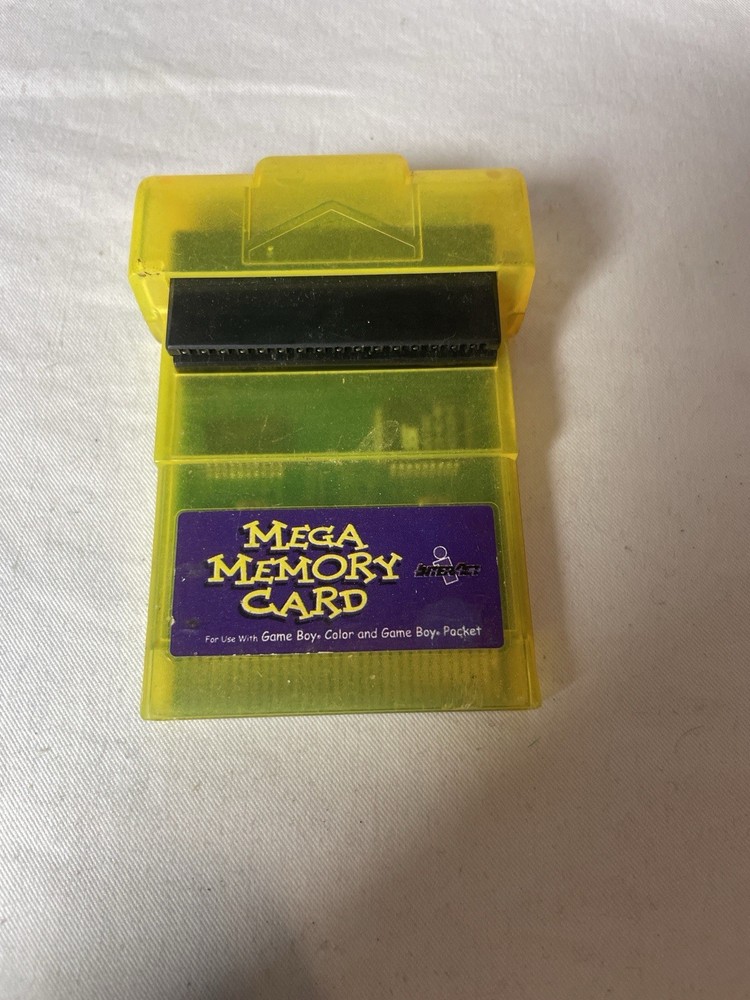 Mega Memory Card Game Boy Color Pocket InterAct Save Backup Device Untested