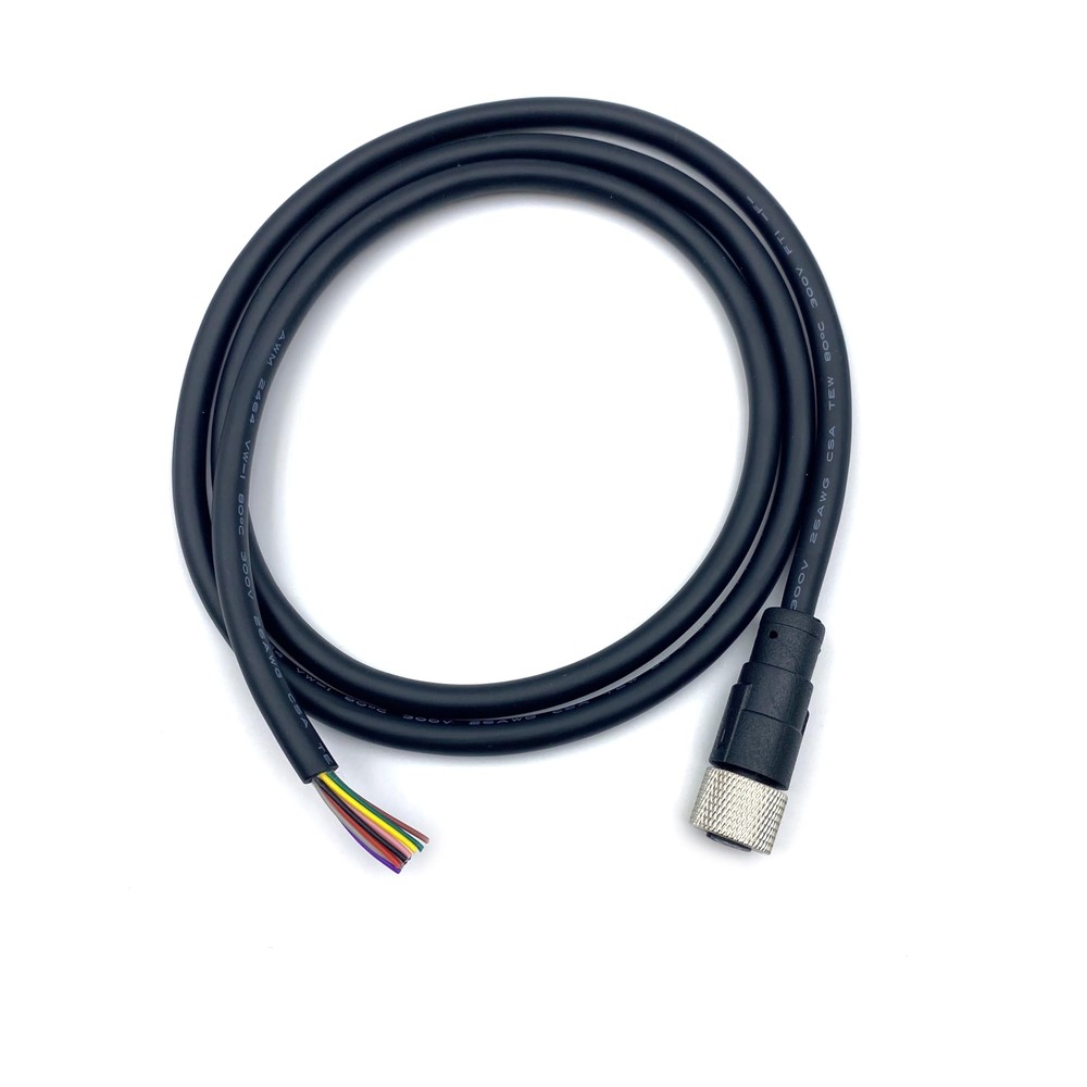 M12 12 Pin Female Connector Cable A Code Straight Aviation Plug Electrical Ca...