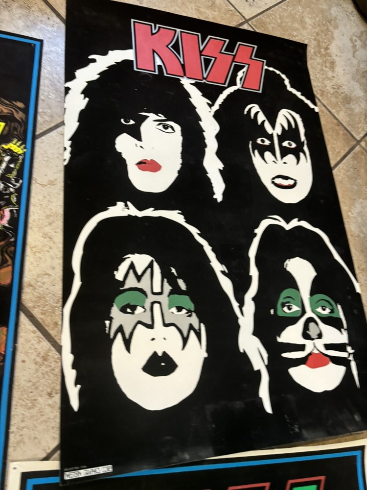 Kiss blacklight posters