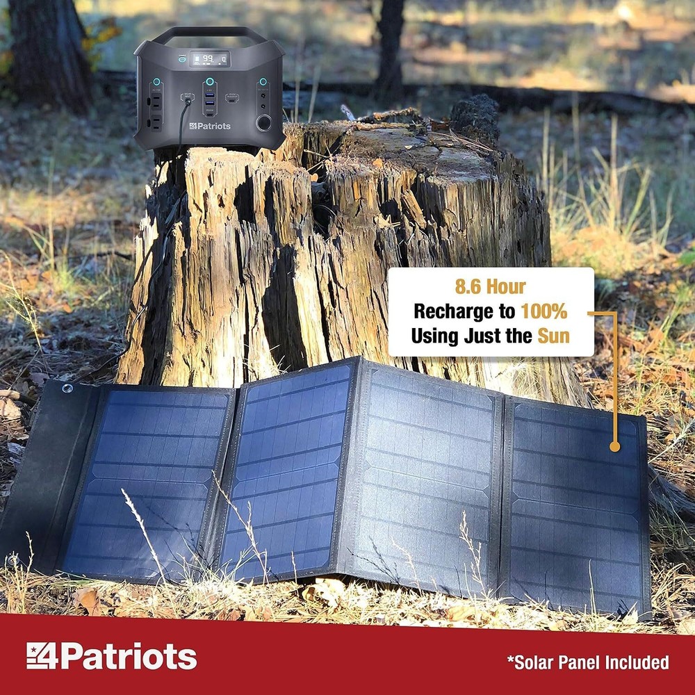Patriot Power Sidekick Solar Generator & 2 Solar Panel Pre-Owned