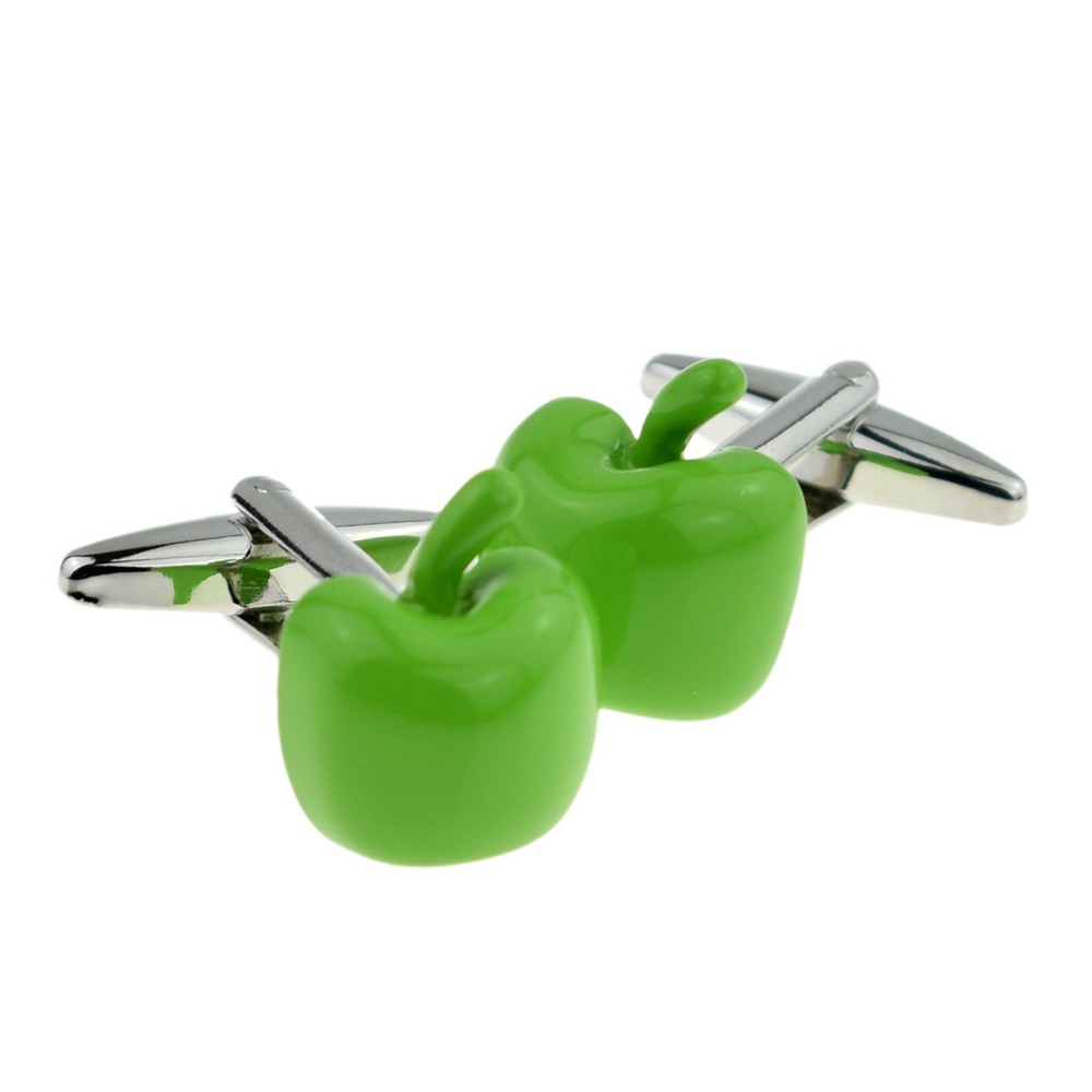 Green Apples Fruit Cufflinks - X2N182