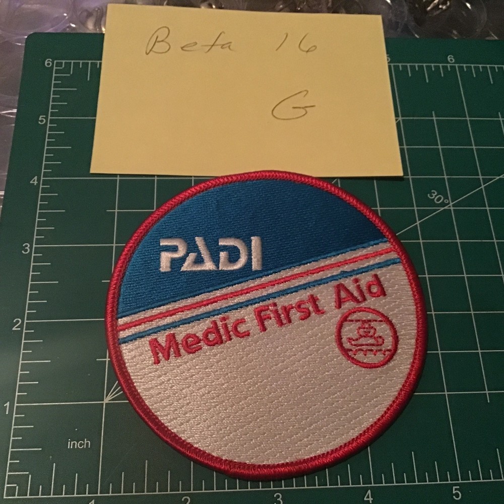 PADI MEDIC FIRST AID PATCH