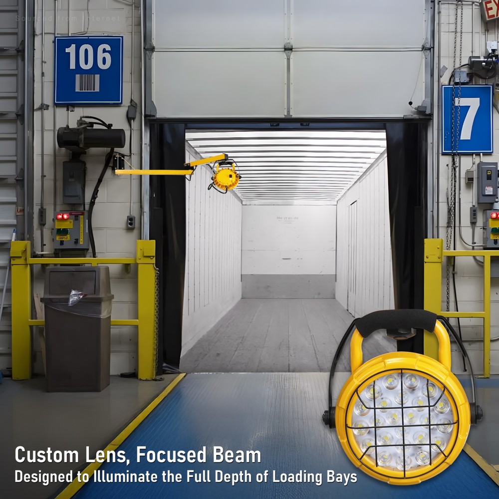 2 Pack LED Loading Dock Light 50W, 40Inch Double Swing Arm Dock Light