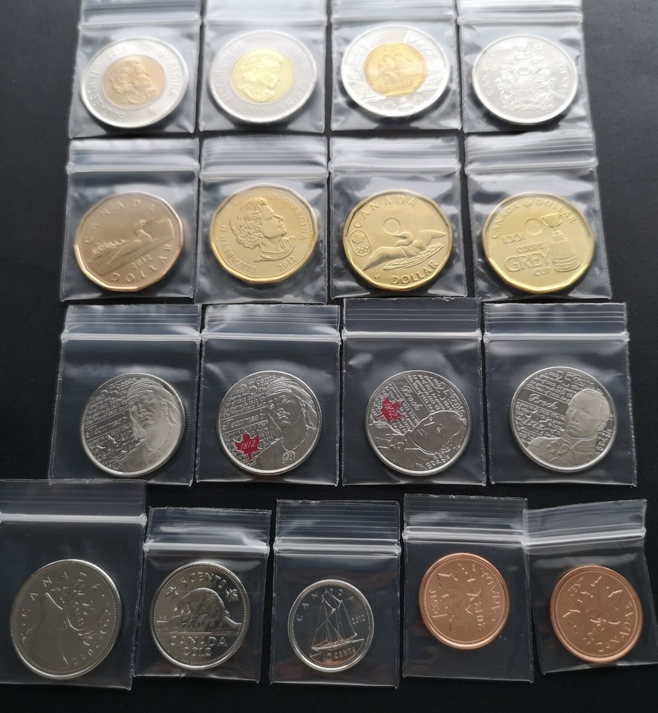 *** CANADA  2012  COMPLETE  UNCIRCULATED  COINS  SET ***