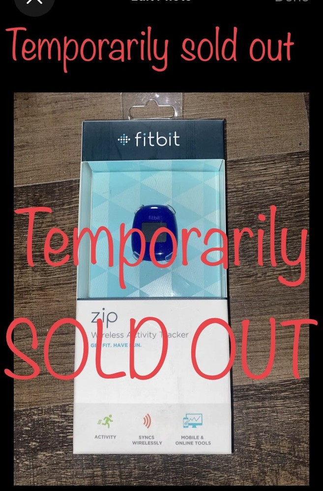 Fitbit Zip Activity Tracker Pedometer NEW In Box (open) Black +battery