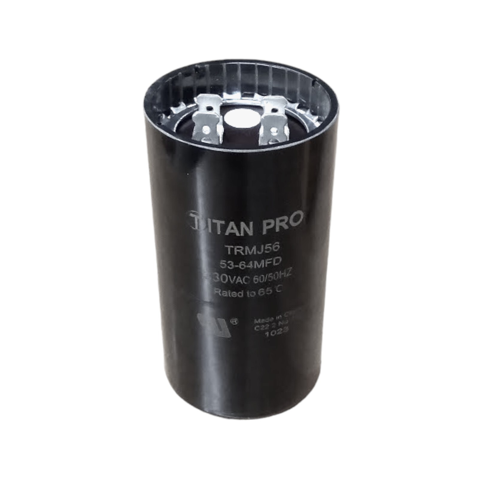 Titan Pro TRMJ56 Motor Start Capacitor. 53-64 MFD UF / 330 VAC
