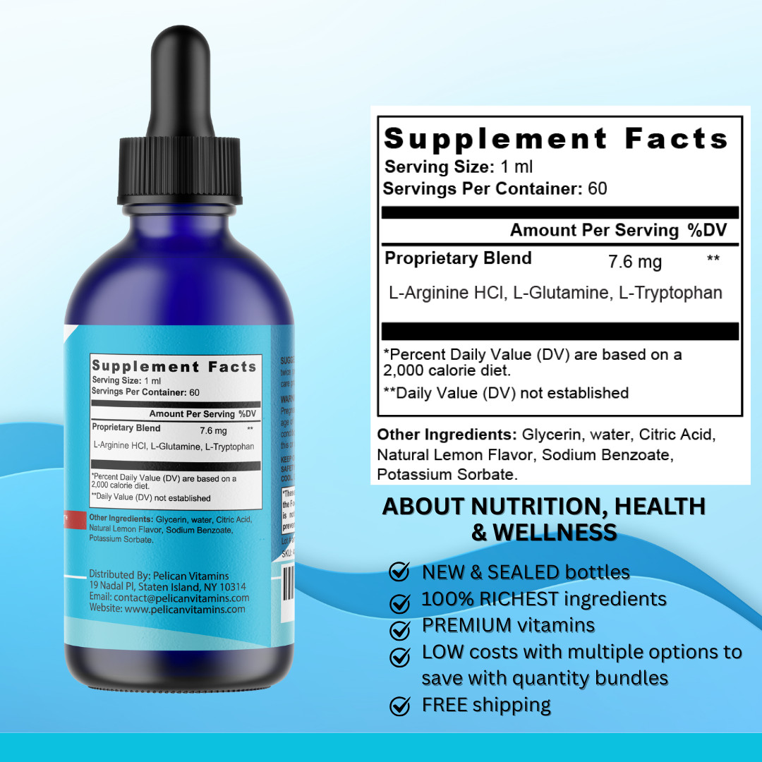 GLP DROPS - Amino Diet Drops- Keto & Weight Support- 2 Bottles- 120ml (2fl oz)