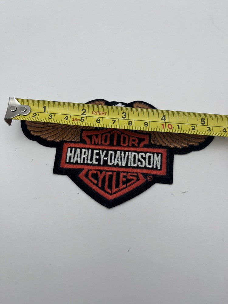 Harley-Davidson Motor Cycles Embroidered Eagle Patch Jacket Hat Wings Down New