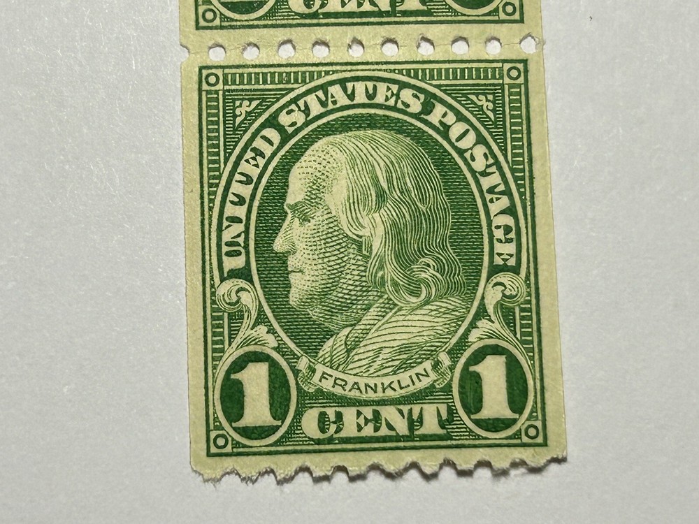 Benjamin Franklin 1 Cent Stamp U.S. Postage Green Mint Never Hinged