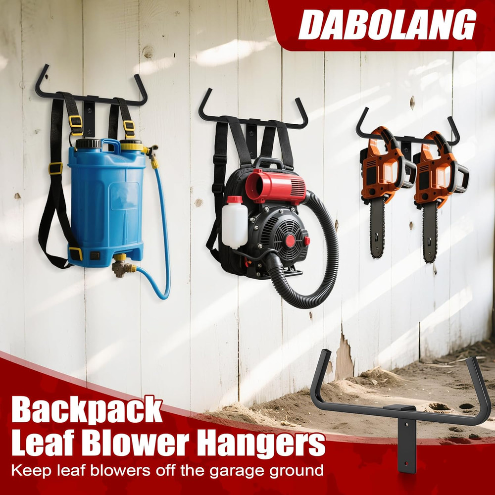 Backpack Blower Wall Mount and Storage Rack for Garden Tools (1 Pack)