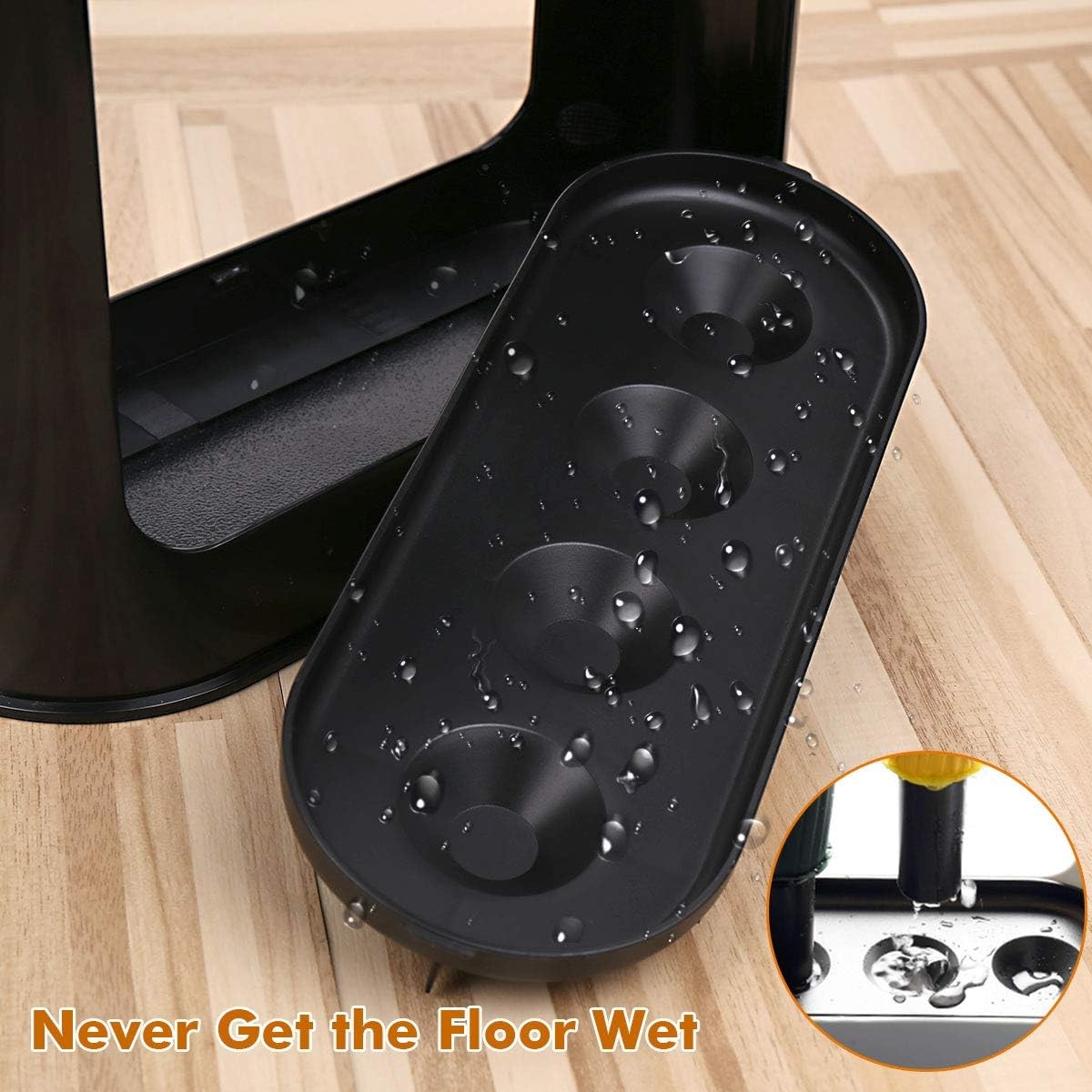 Umbrella Rack with Removable Drip Tray, Umbrella Holder Stand for Entryway, Free