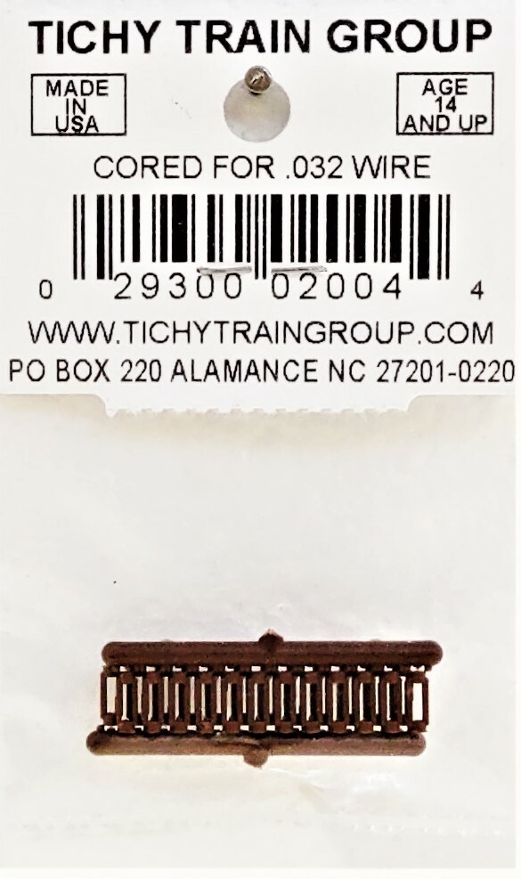 O Scale Tichy Train Group 2004 Rust-Colored Turnbuckles pkg (24)