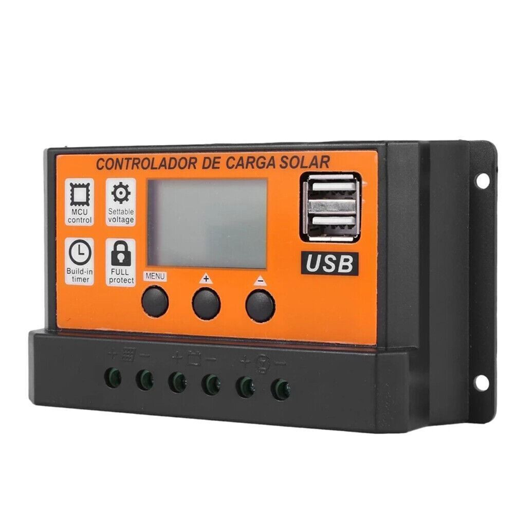 100A 12/24V MPPT Solar Panel Kit Regulator Charge Controller Auto Focus Tracking