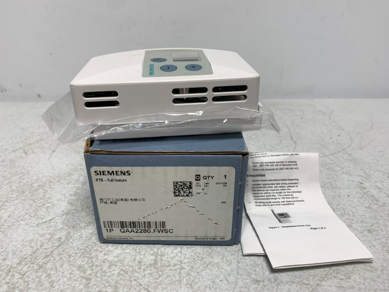 Siemens QAA2280.FWSC Room Temp Sensor 18-36Vdc 24Vac