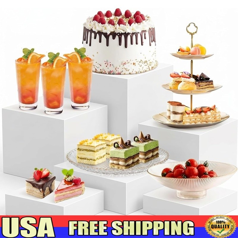 Versatile Buffet Risers Multiuse Food Display Stand Storage Box Easy Clean New