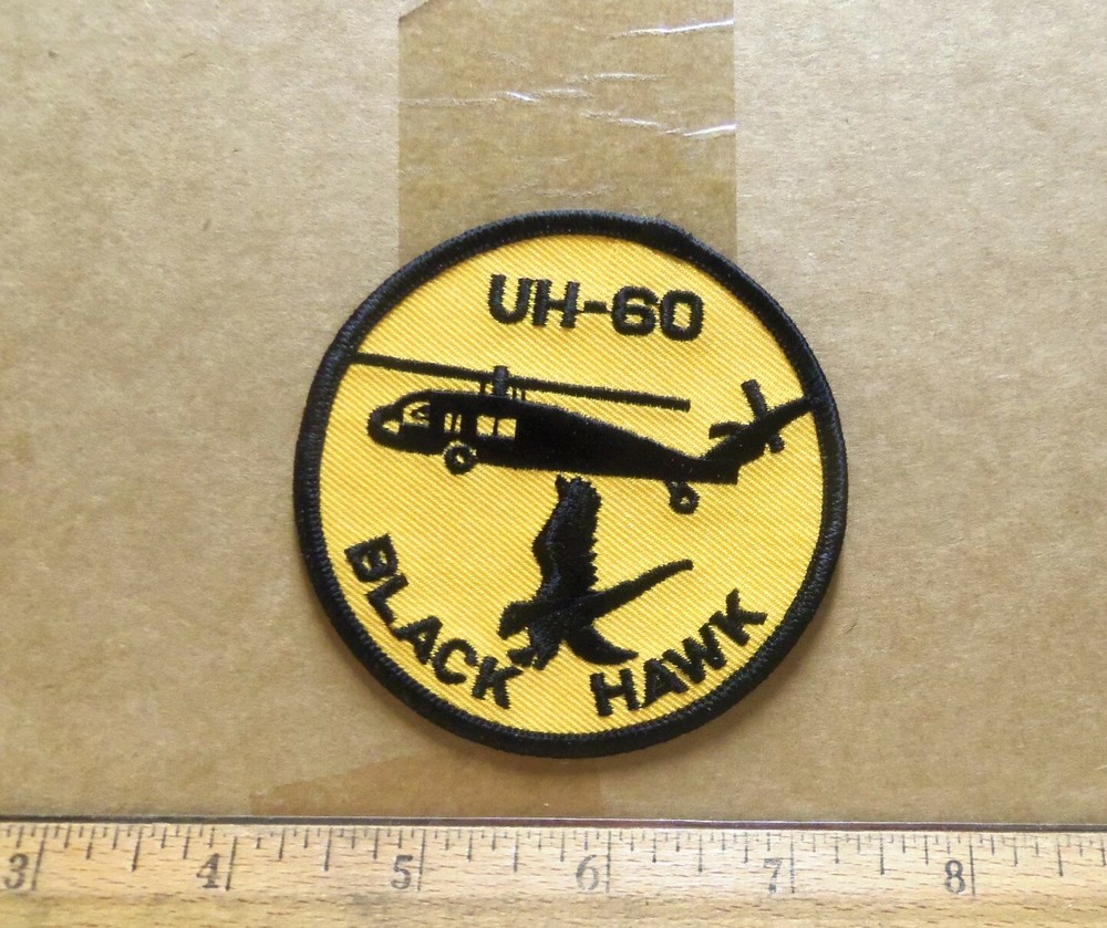 UH-60 Black Hawk Helicopter Embroidered Patch