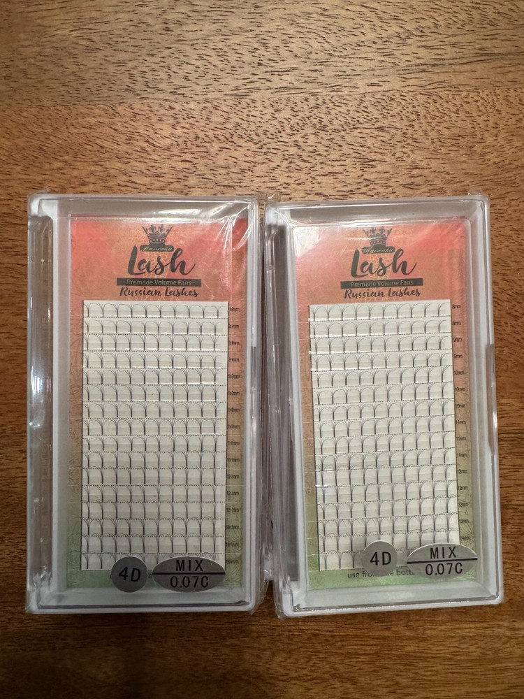 Lash Extensions Premade 4D 0.07C