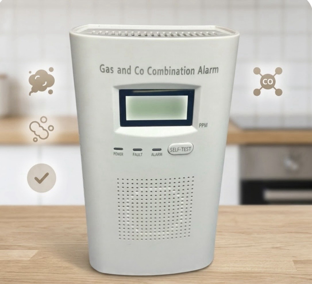 KH-522 Carbon Monoxide & Gas Detector Alarm – Home Safety – Open Box