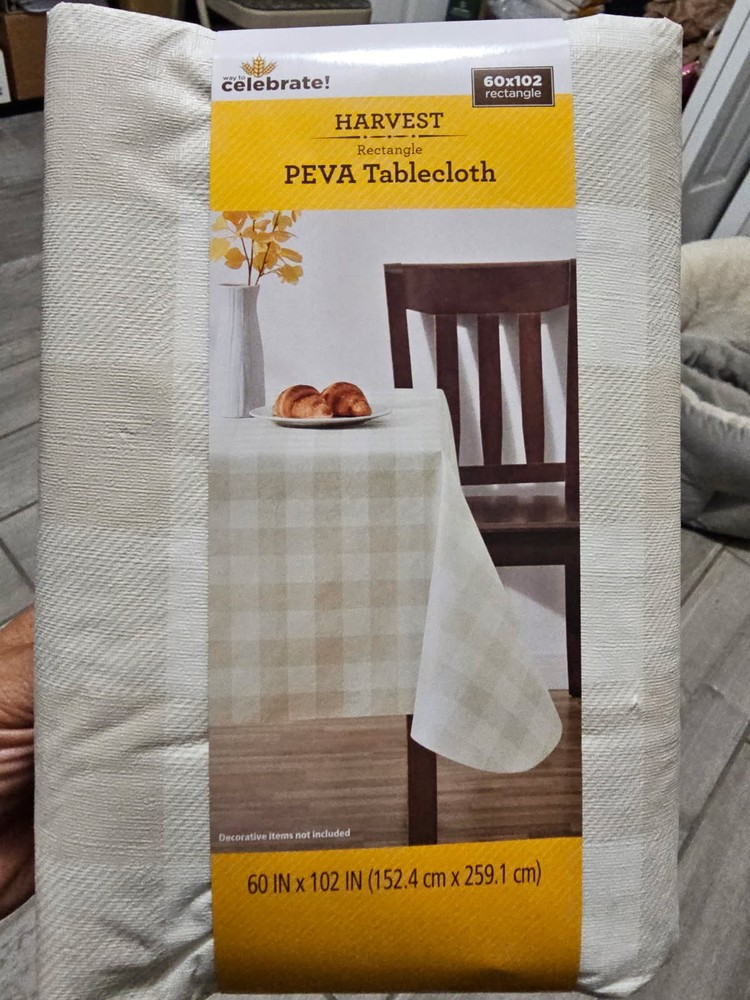 Harvest Retangle Peva Tableclooth 60×102