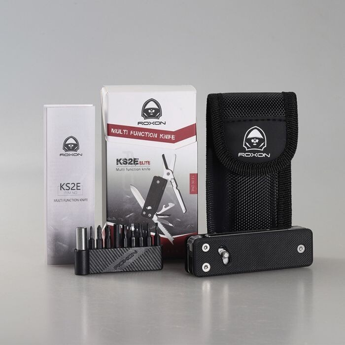 ROXON KS2 Elite Multitool Varied Integrated Tools D2 Steel Blade G10 Handle
