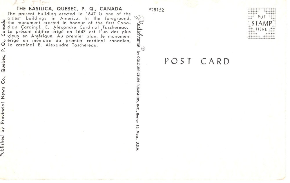 THE BASILICA, QUEBEC, CANADA - PC6588