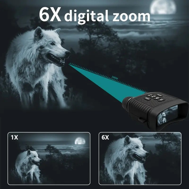 Night Vision Googles Infrared Digital Binoculars For Darkness Surveillance New