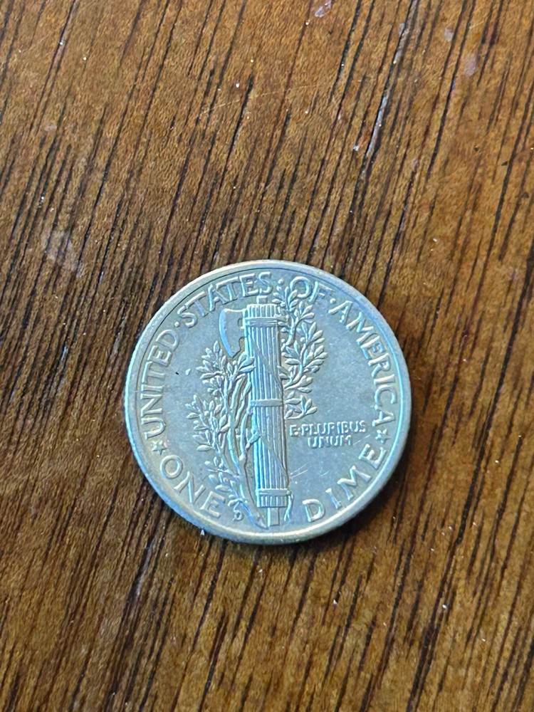 1943D Mercury Dime AU