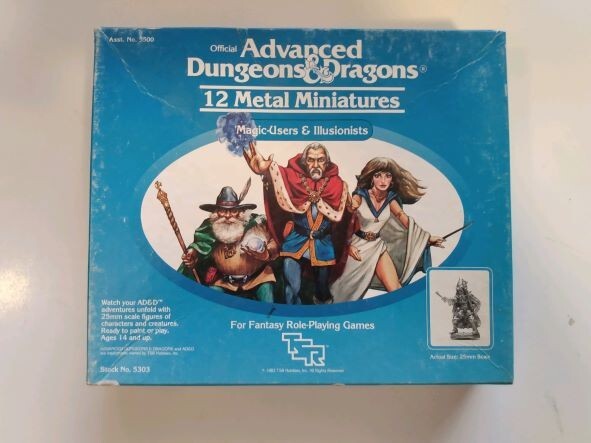 TSR Miniatures AD&D Magic-Users & Illusionist #5302- complet box set