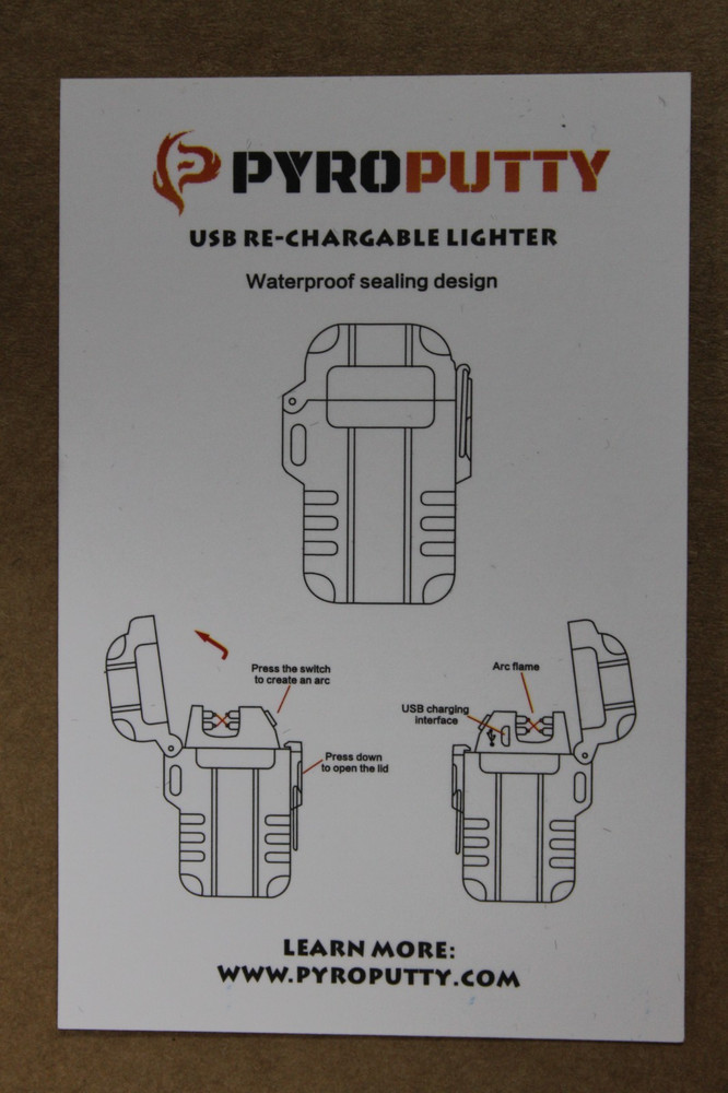 Pyro Putty Dual Arc Lighter - Putty Samples Included