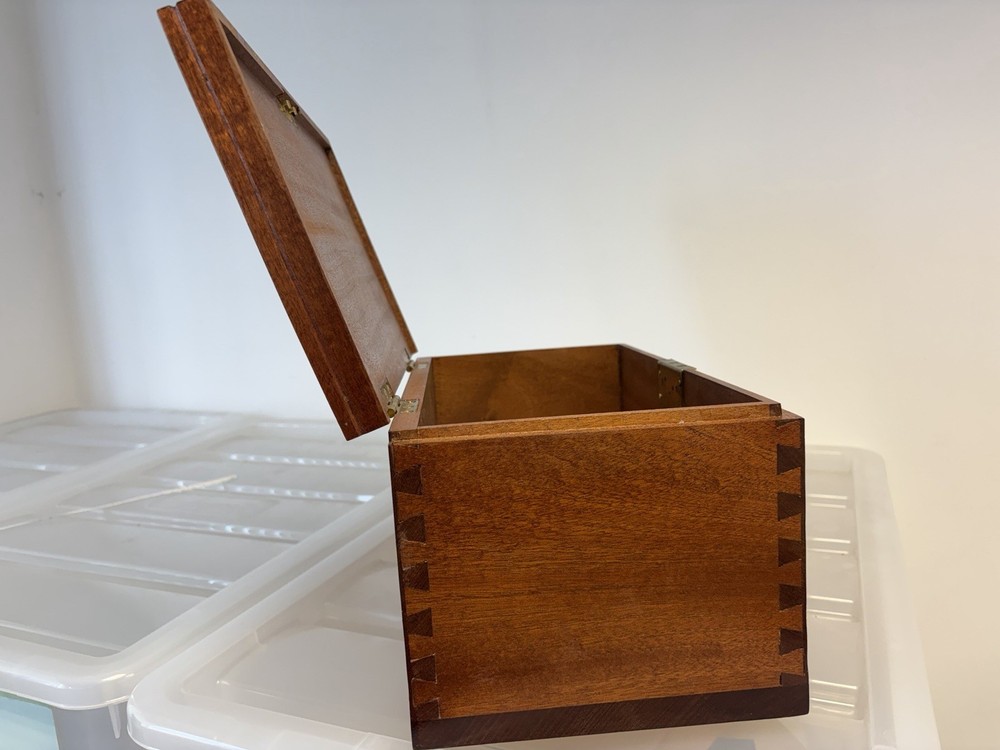 Mahogany Tool Box For Vintage Car