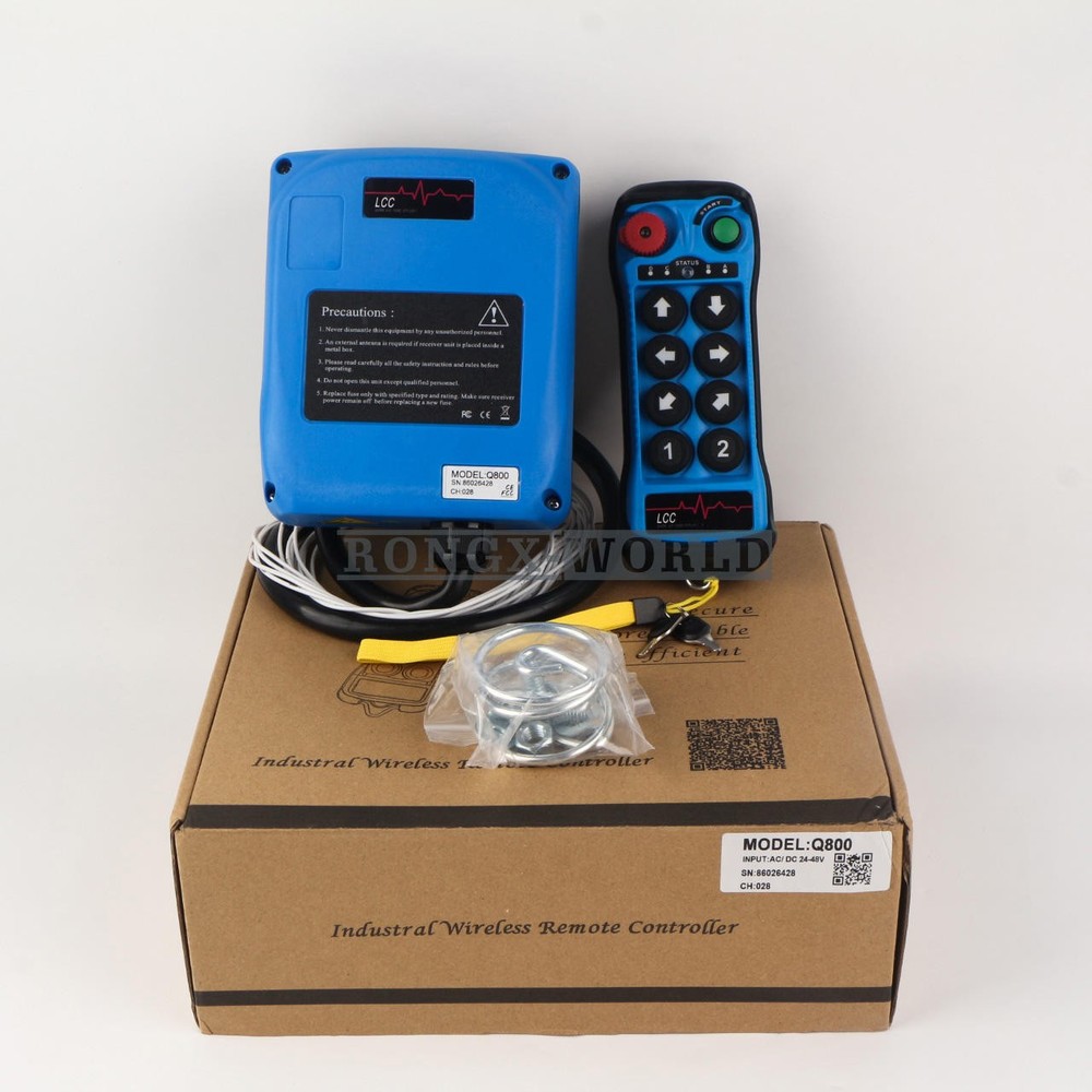 8Button Single Speed Hoist Crane Industrial Wireless Remote Control Single Q800
