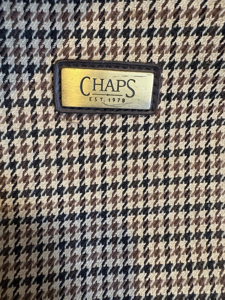Chaps brand houndstooth weekender / duffel bag READ DESCRIPTION!