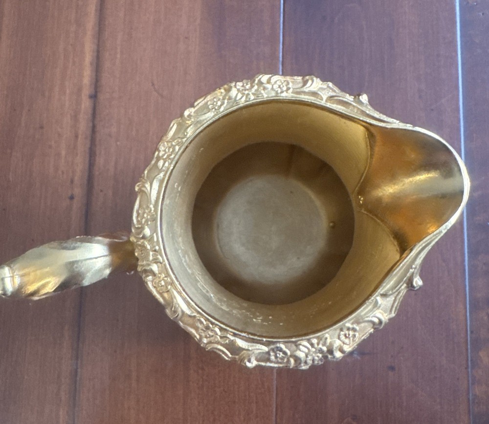 Webster-Wilcox International Silver 4 Piece Gold Plated Coffee & Tea Set