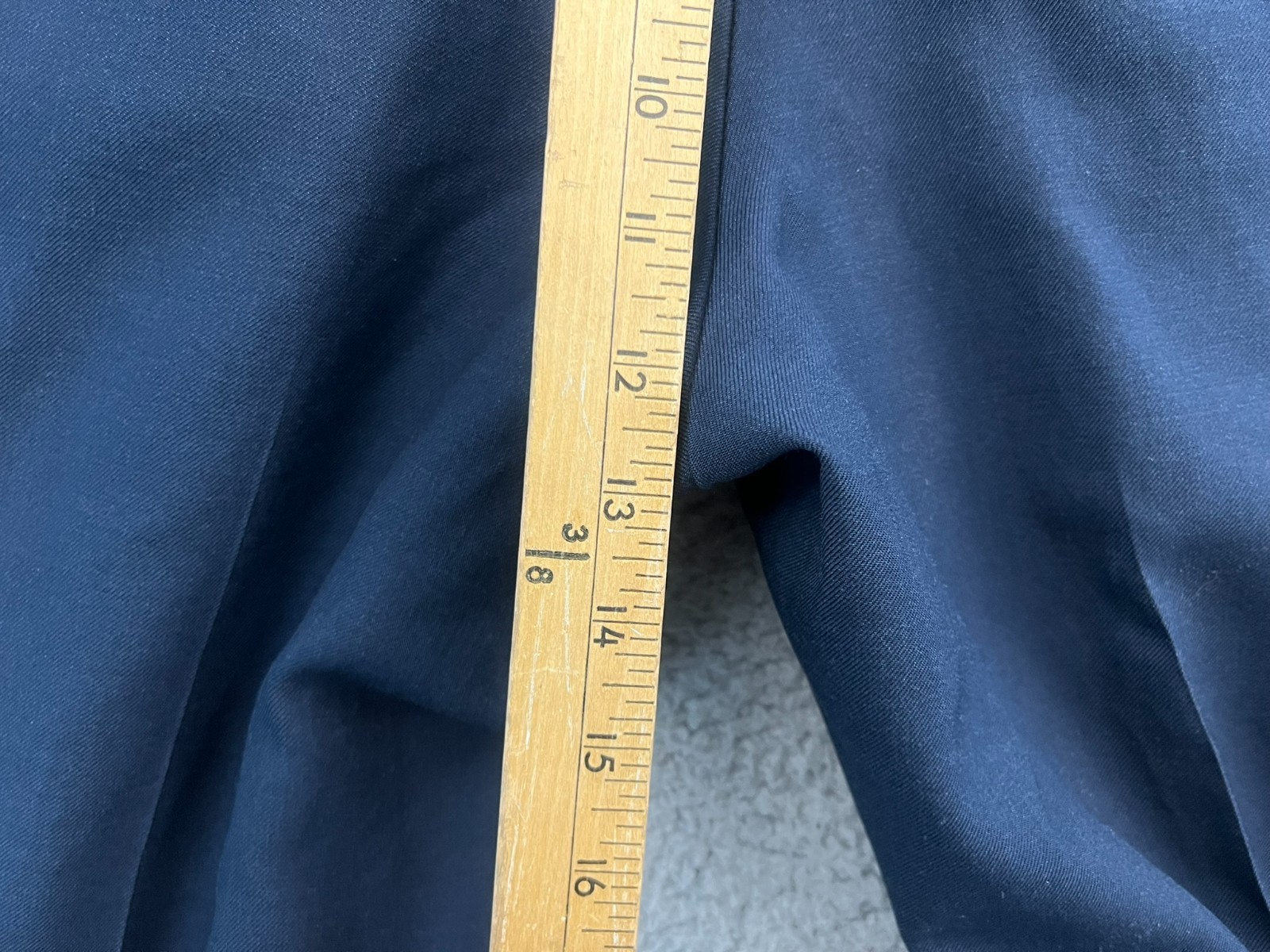 Vintage L.L. Bean Pants Men's 32W (Fits 32x30) Blue Wool Pleated Casual Preppy