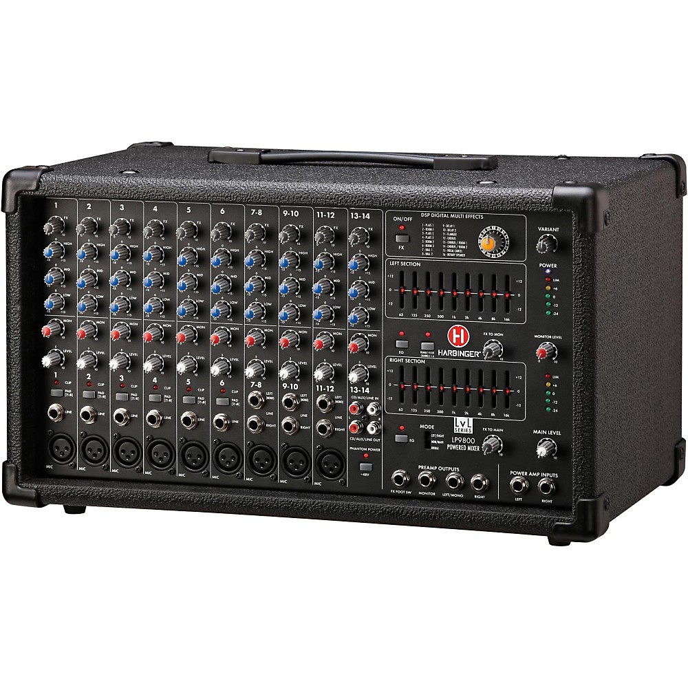 Harbinger LP9800 Powered Mixer Refurbished