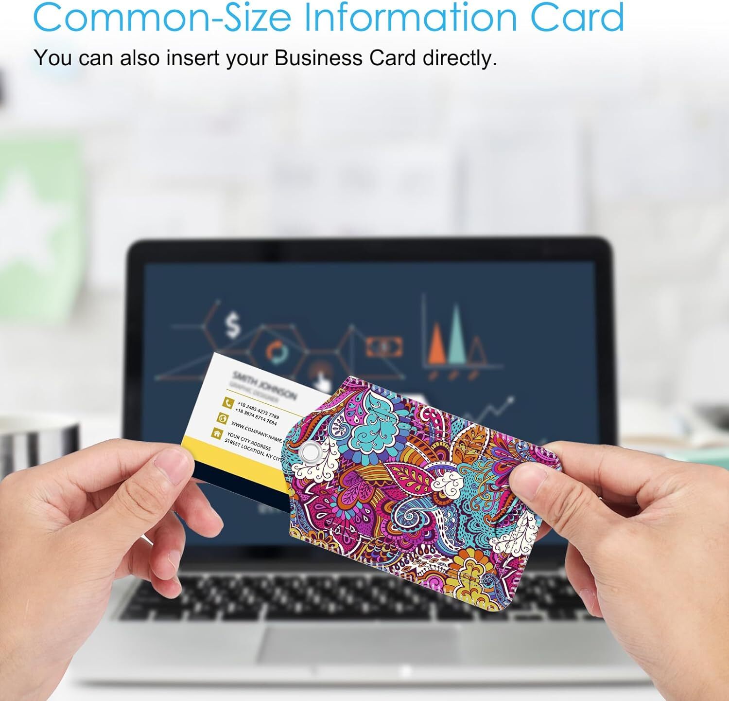 [2 Pack] Luggage Tags Name ID Labels with Privacy Cover For Travel Bag Suitcase