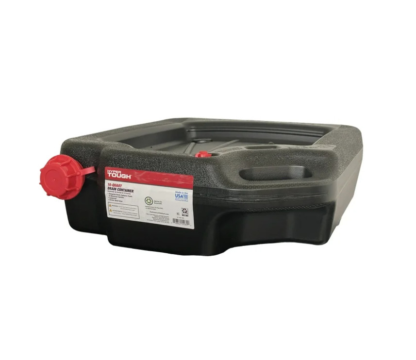 16 Quart Oil Drain Pan Leak-Proof Large Capacity Oil Change Container for Cars