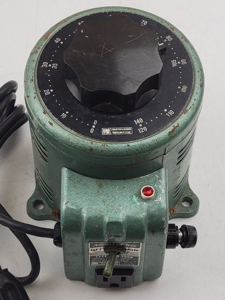Matheson Scientific Type 3PN 500B Adjust-A-Volt Variac Variable Autotransformer