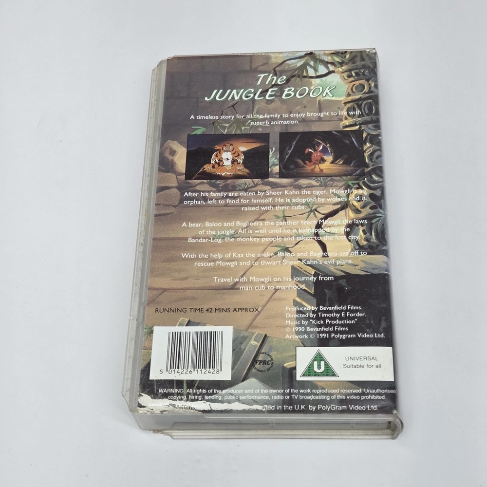 The Jungle Book VHS Tape