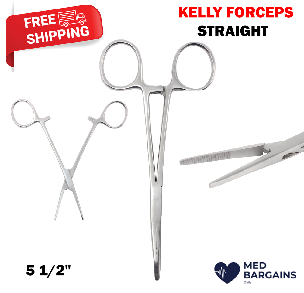 Kelly Forceps Straight - 5 1/2"
