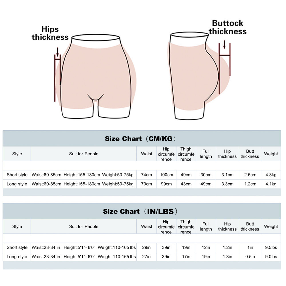 IMI 9th Flocking Silicone Hip Shaping Pants Fake Vagina Panties for Crossdresser