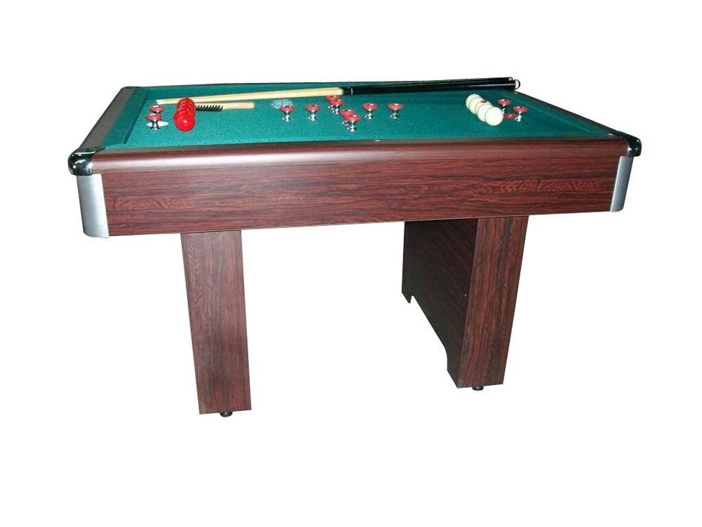 SLATE RECTANGULAR BUMPER POOL GAME TABLE in WALNUT by BERNER BILLIARDS~BRAND NEW
