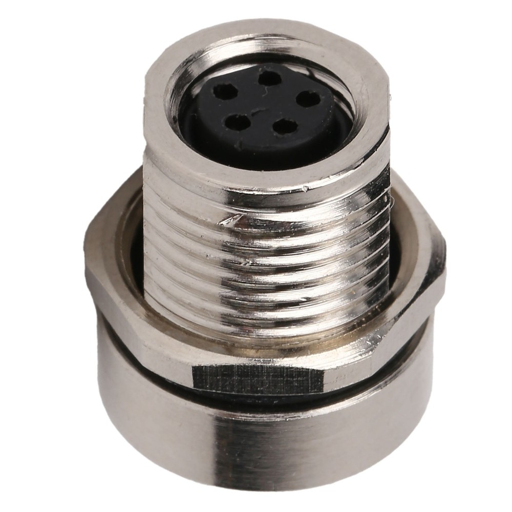 M8FS5 Panel Mounted Socket M8 IP67 Connector 5pin Plug Adapter Connector❀