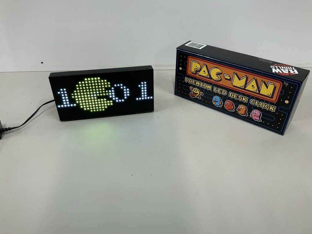 Raw Thrills Pac-Man Digital Clock With Box
