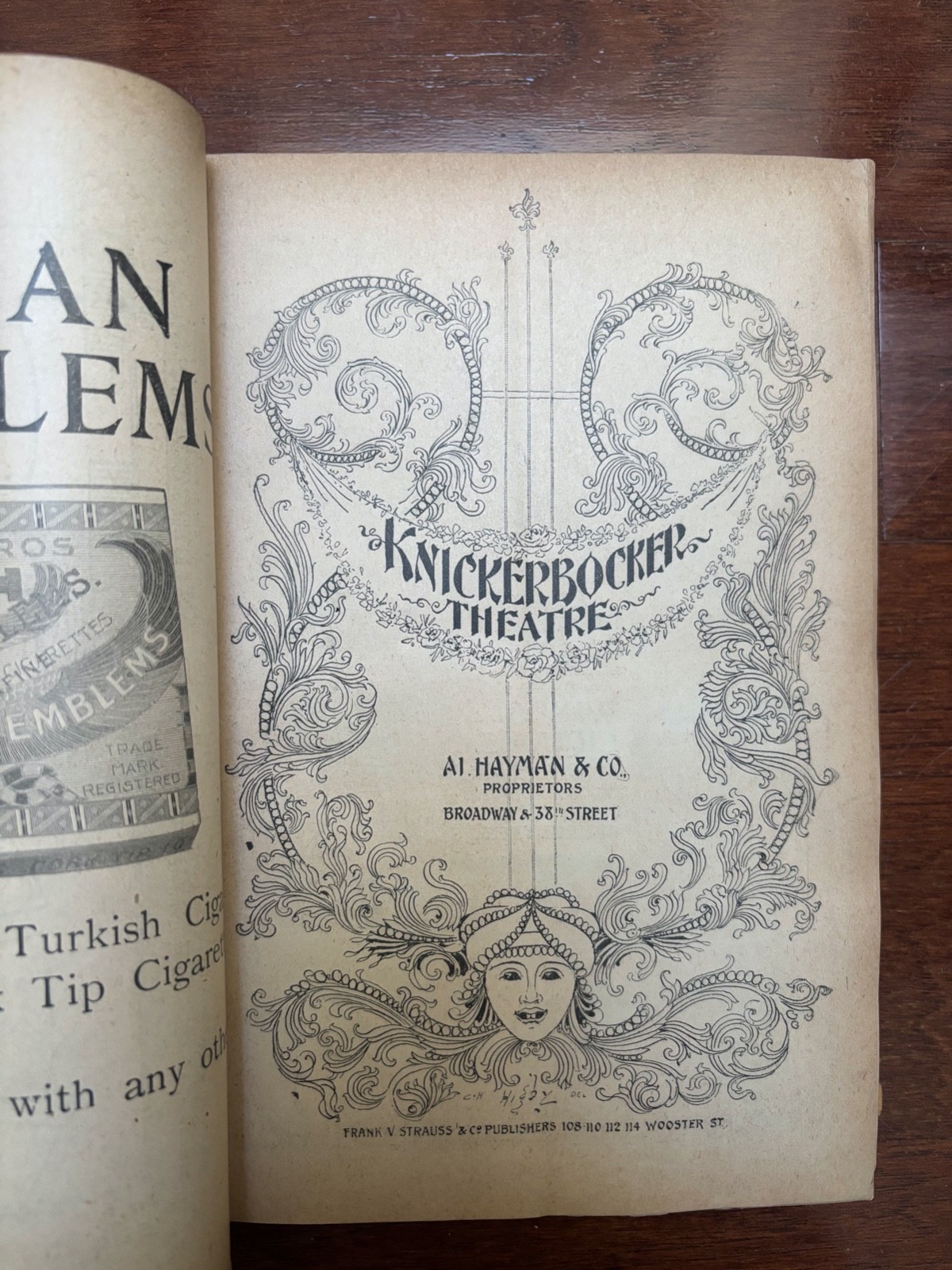 ANTIQUE THEATRE PROGRAMS 1901-1905 - 45 BOUND IN A BOOK MANY THEATRES BARRYMORE