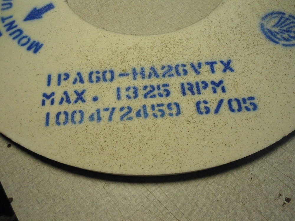 Norton Vortex Grinding Wheel 19" x 1" x 8"