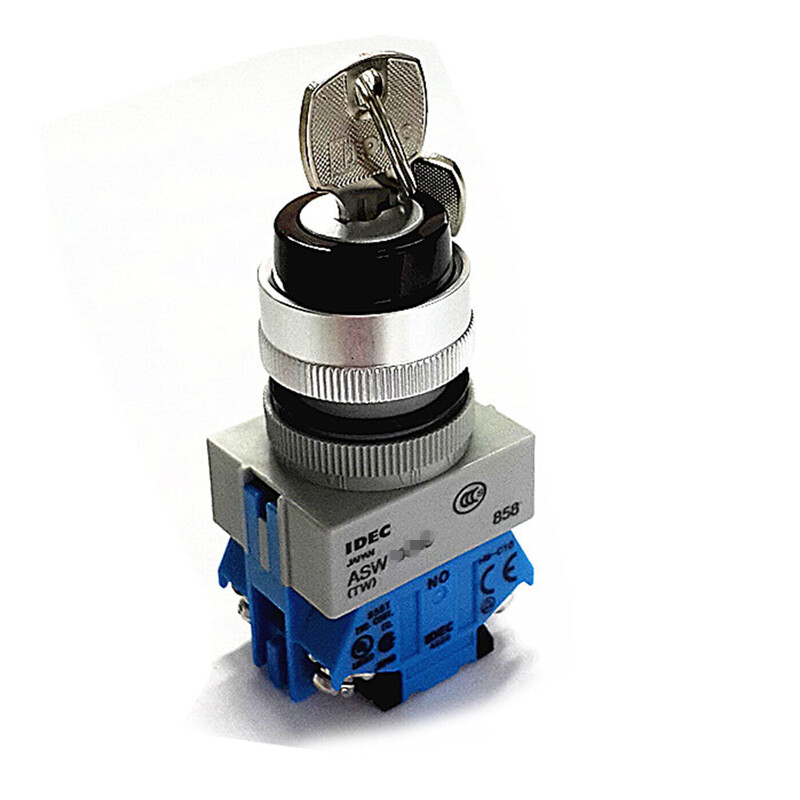 1PC IDEC ASW33K20 Three-Position Reset Key Switch New